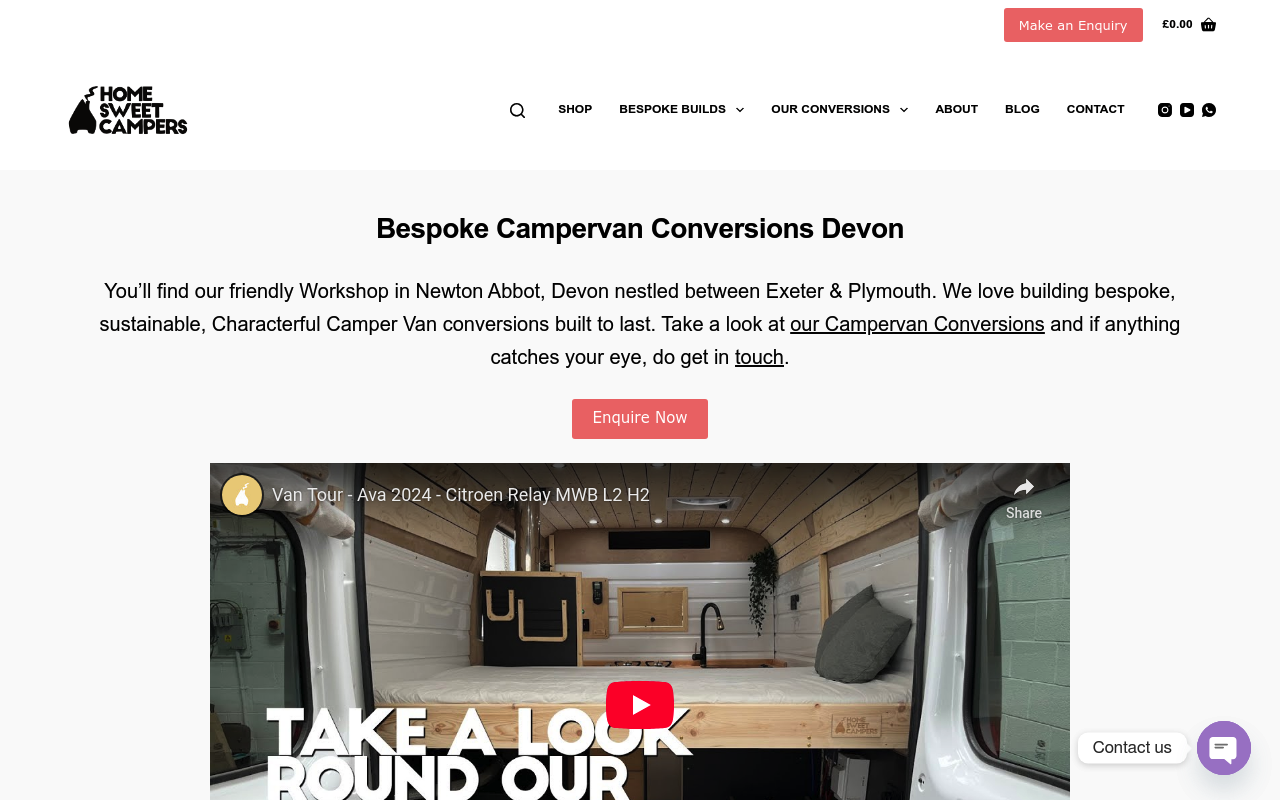 Home Sweet Campers - Campervan Conversions